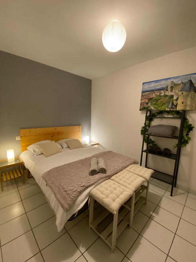 Апартаменты Au Pied De La Cite, T3 Au Calme Каркассон Экстерьер фото